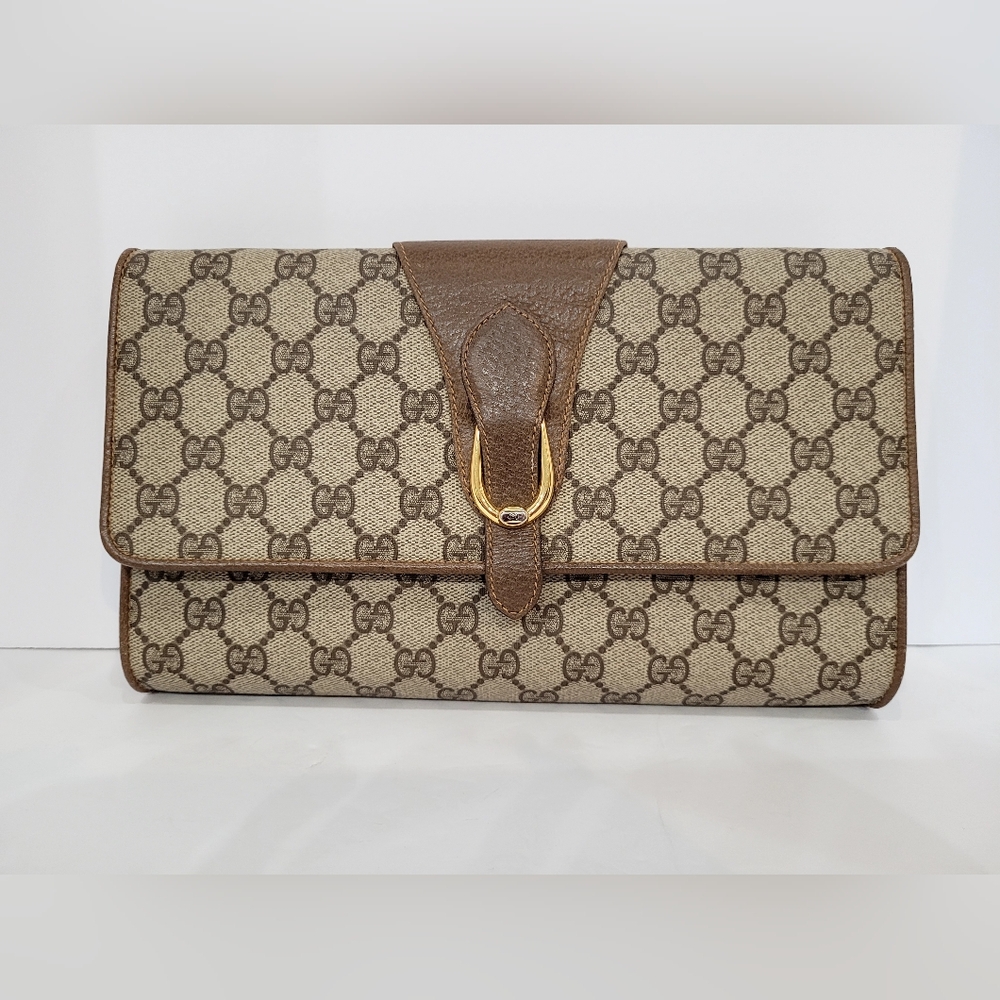 GUCCI Crosbody Bag, Clutch, Two Ways, Vintage, Prestige Condition - Picture 7 of 16